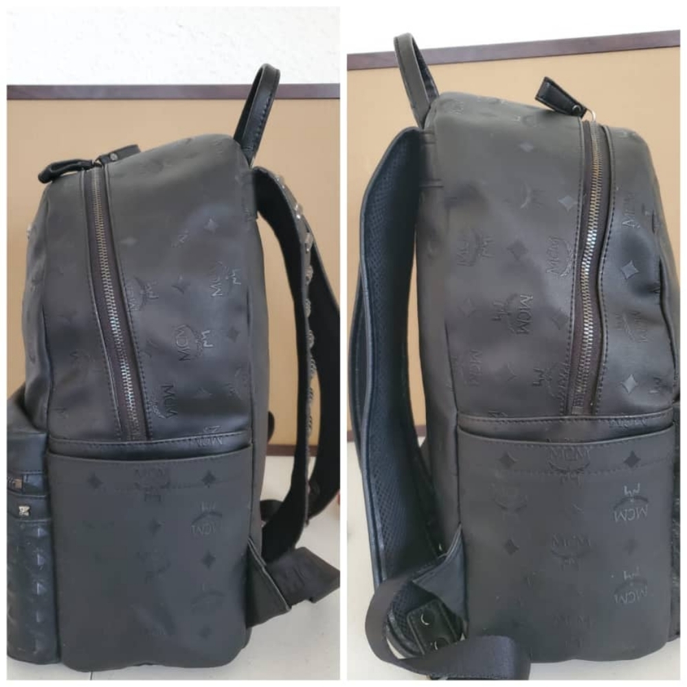 Authentic MCM Black Matte Backpack - Picture 12 of 12